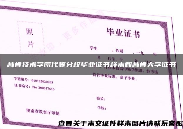 林肯技术学院代顿分校毕业证书样本和林肯大学证书