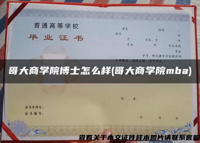 哥大商学院博士怎么样(哥大商学院mba)