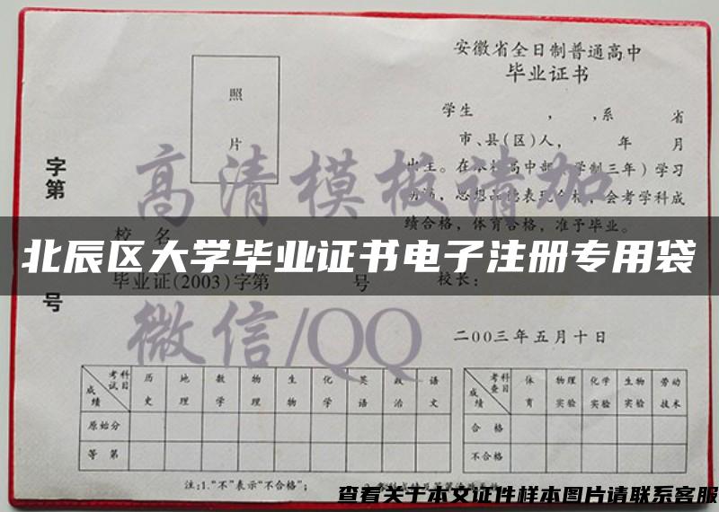 北辰区大学毕业证书电子注册专用袋