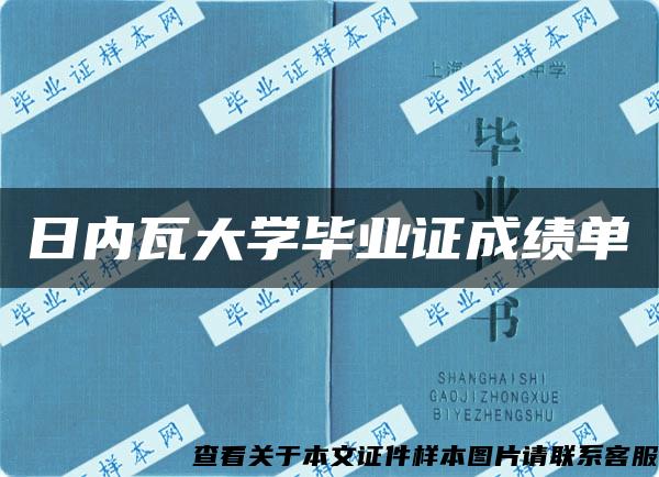 日内瓦大学毕业证成绩单