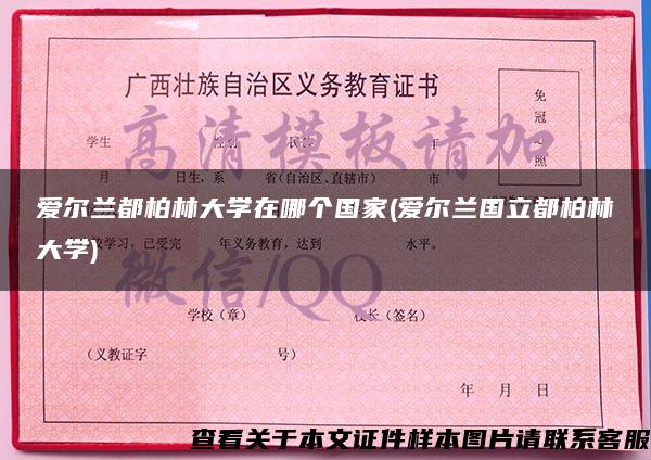 爱尔兰都柏林大学在哪个国家(爱尔兰国立都柏林大学)