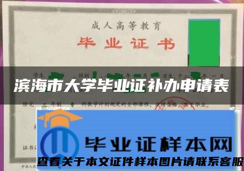 滨海市大学毕业证补办申请表