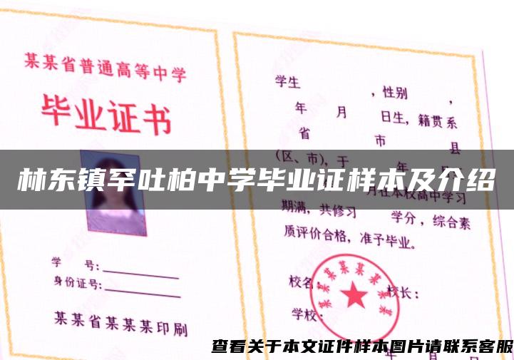 林东镇罕吐柏中学毕业证样本及介绍