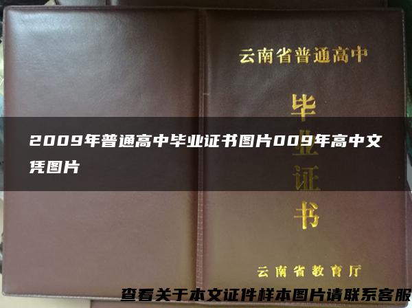 2009年普通高中毕业证书图片009年高中文凭图片