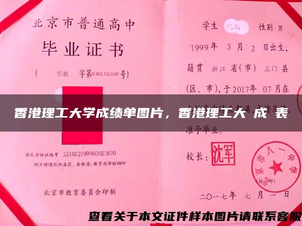 香港理工大学成绩单图片，香港理工大學成績表