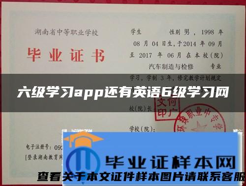 六级学习app还有英语6级学习网