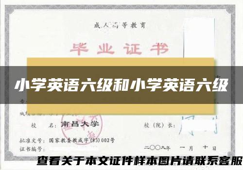 小学英语六级和小学英语六级