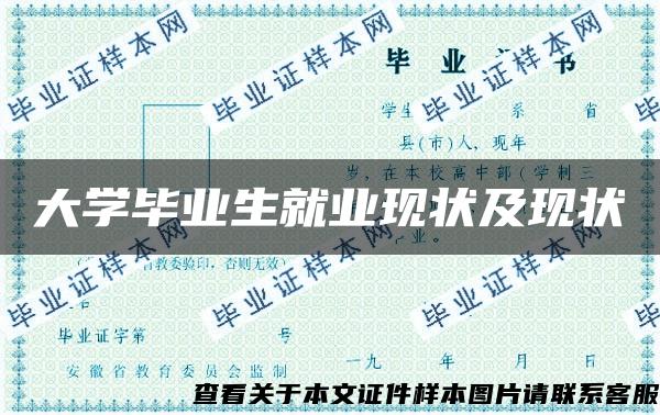 大学毕业生就业现状及现状