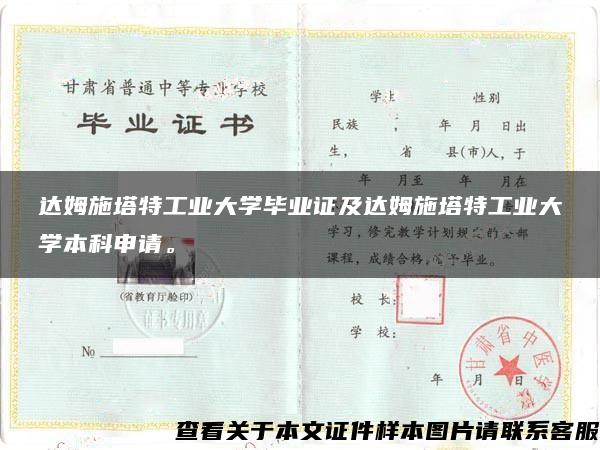 达姆施塔特工业大学毕业证及达姆施塔特工业大学本科申请。