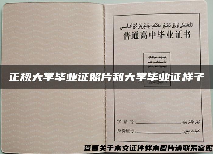 正规大学毕业证照片和大学毕业证样子