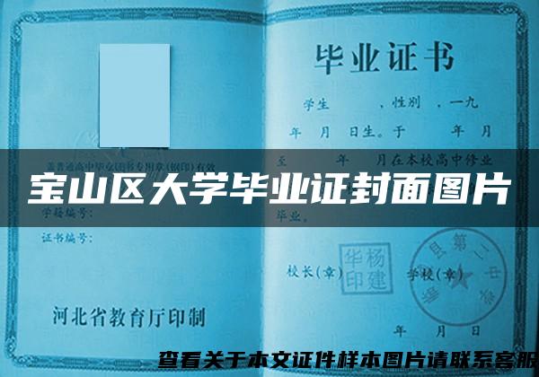 宝山区大学毕业证封面图片