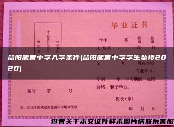 益阳箴言中学入学条件(益阳箴言中学学生坠楼2020)