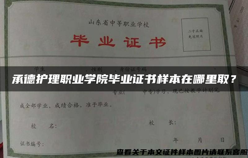 承德护理职业学院毕业证书样本在哪里取？