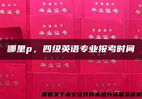 哪里p，四级英语专业报考时间