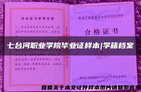 七台河职业学院毕业证样本|学籍档案