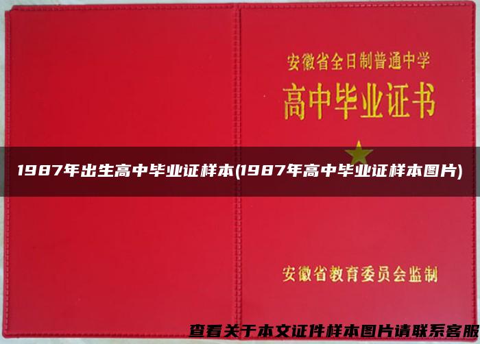 1987年出生高中毕业证样本(1987年高中毕业证样本图片)