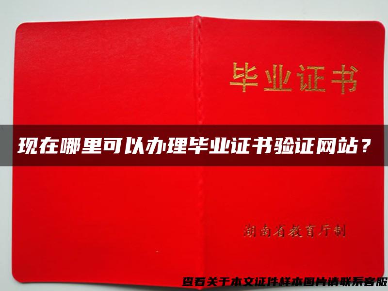 现在哪里可以办理毕业证书验证网站？