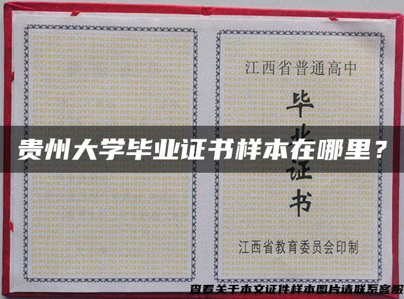 贵州大学毕业证书样本在哪里？