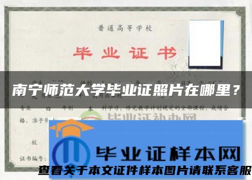 南宁师范大学毕业证照片在哪里？