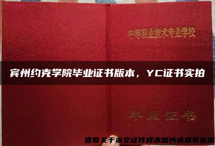 宾州约克学院毕业证书版本，YC证书实拍