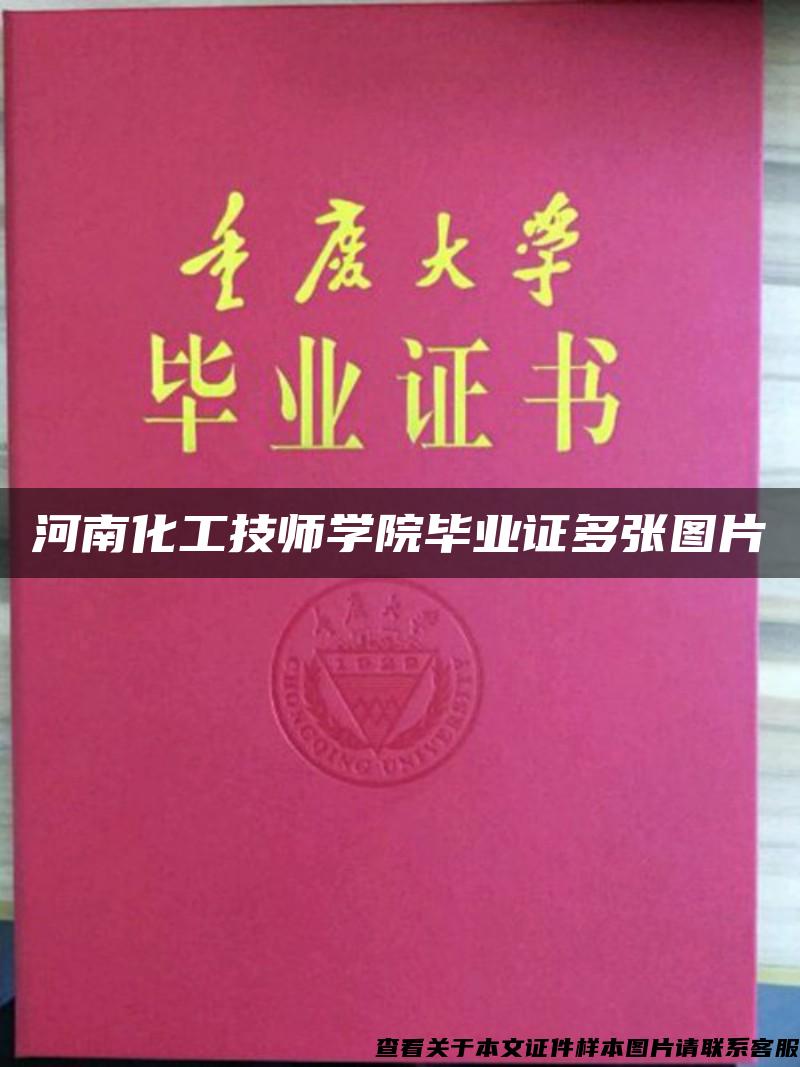 河南化工技师学院毕业证多张图片