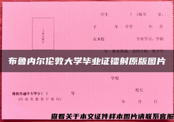 布鲁内尔伦敦大学毕业证镭射原版图片