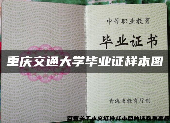 重庆交通大学毕业证样本图