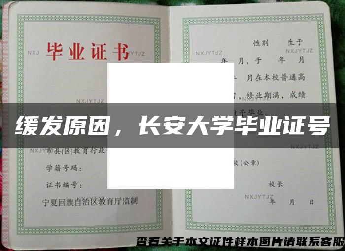 缓发原因，长安大学毕业证号