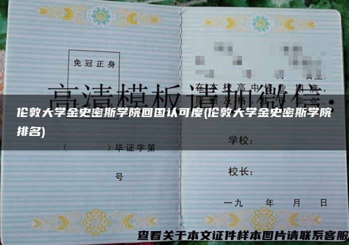 伦敦大学金史密斯学院回国认可度(伦敦大学金史密斯学院排名)