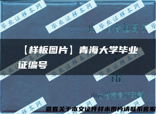 【样板图片】青海大学毕业证编号