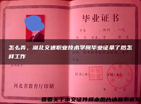 怎么弄，湖北交通职业技术学院毕业证拿了后怎样工作