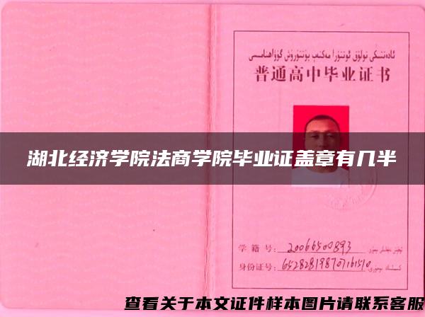 湖北经济学院法商学院毕业证盖章有几半