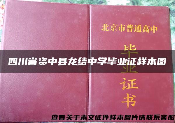 四川省资中县龙结中学毕业证样本图