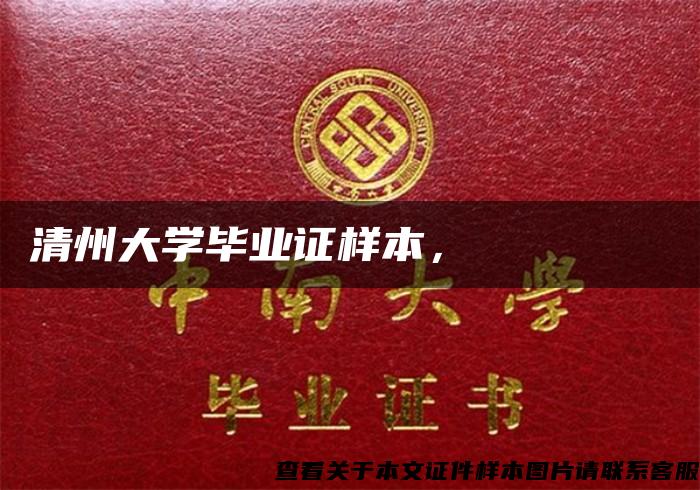 清州大学毕业证样本，청주대학교 졸업장