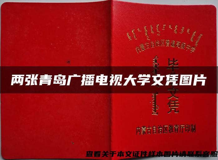 两张青岛广播电视大学文凭图片