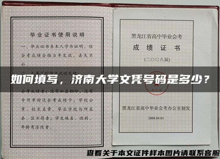 如何填写，济南大学文凭号码是多少？