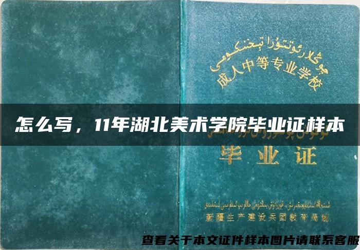 怎么写，11年湖北美术学院毕业证样本