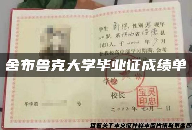 舍布鲁克大学毕业证成绩单