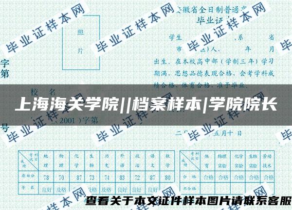 上海海关学院||档案样本|学院院长