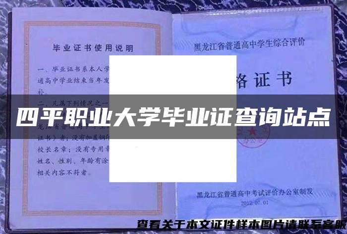 四平职业大学毕业证查询站点