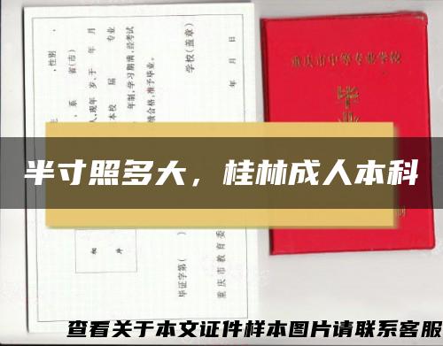 半寸照多大，桂林成人本科