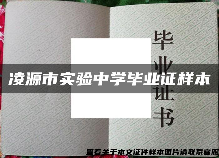 凌源市实验中学毕业证样本