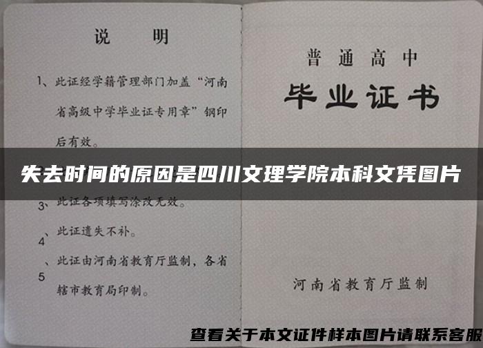 失去时间的原因是四川文理学院本科文凭图片