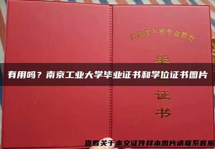 有用吗？南京工业大学毕业证书和学位证书图片