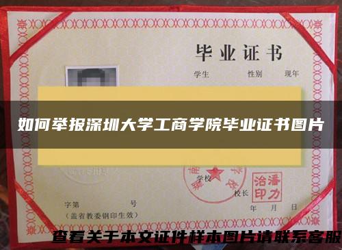 如何举报深圳大学工商学院毕业证书图片