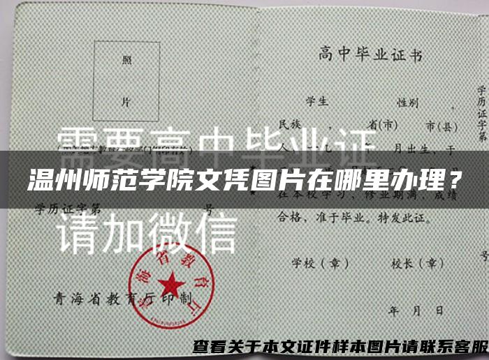 温州师范学院文凭图片在哪里办理？