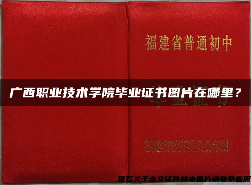 广西职业技术学院毕业证书图片在哪里？