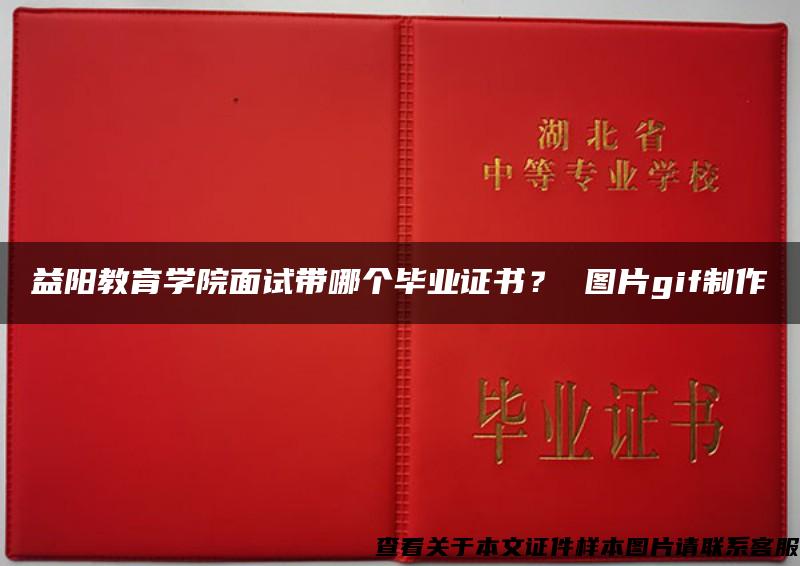 益阳教育学院面试带哪个毕业证书？ 图片gif制作