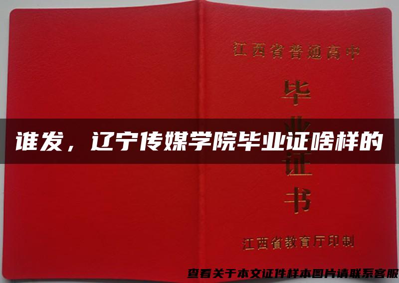 谁发，辽宁传媒学院毕业证啥样的