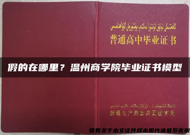 假的在哪里？温州商学院毕业证书模型